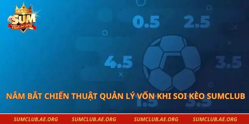 Nắm bắt chiến thuật quản lý vốn khi soi kèo sumclub