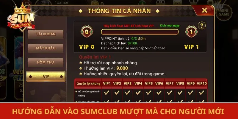 Hướng dẫn trải nghiệm Sumclub mượt mà cho người mới